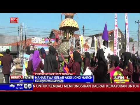 Mahasiswa Indramayu Peringati Hari Tanpa Tembakau