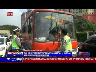 Polisi Kejar Metromini Ugal-Ugalan