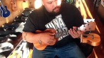 Koaloha tenor ukulele sample of high and low g tuning. Musi
