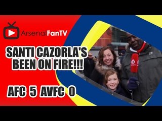Santi Cazorla's Been On Fire!!! - Arsenal 5 Aston Villa 0