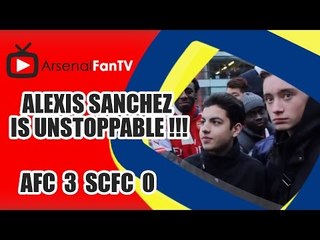 Alexis Sanchez is Unstoppable !!! - Arsenal 3 Stoke City 0