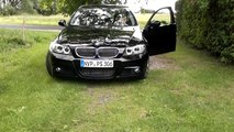 H8 Brenner für BMW mit 4x 5W Cree LED, Raute, Angel Eyes 1er, 3er, Montage u. Ergebnis