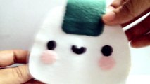How To Make A Kawaii Onigiri Make Up Pouch From Felt Tutorial