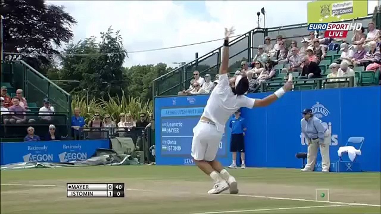 Leonardo Mayer vs Denis Istomin - Nottingham 2015 Highlights