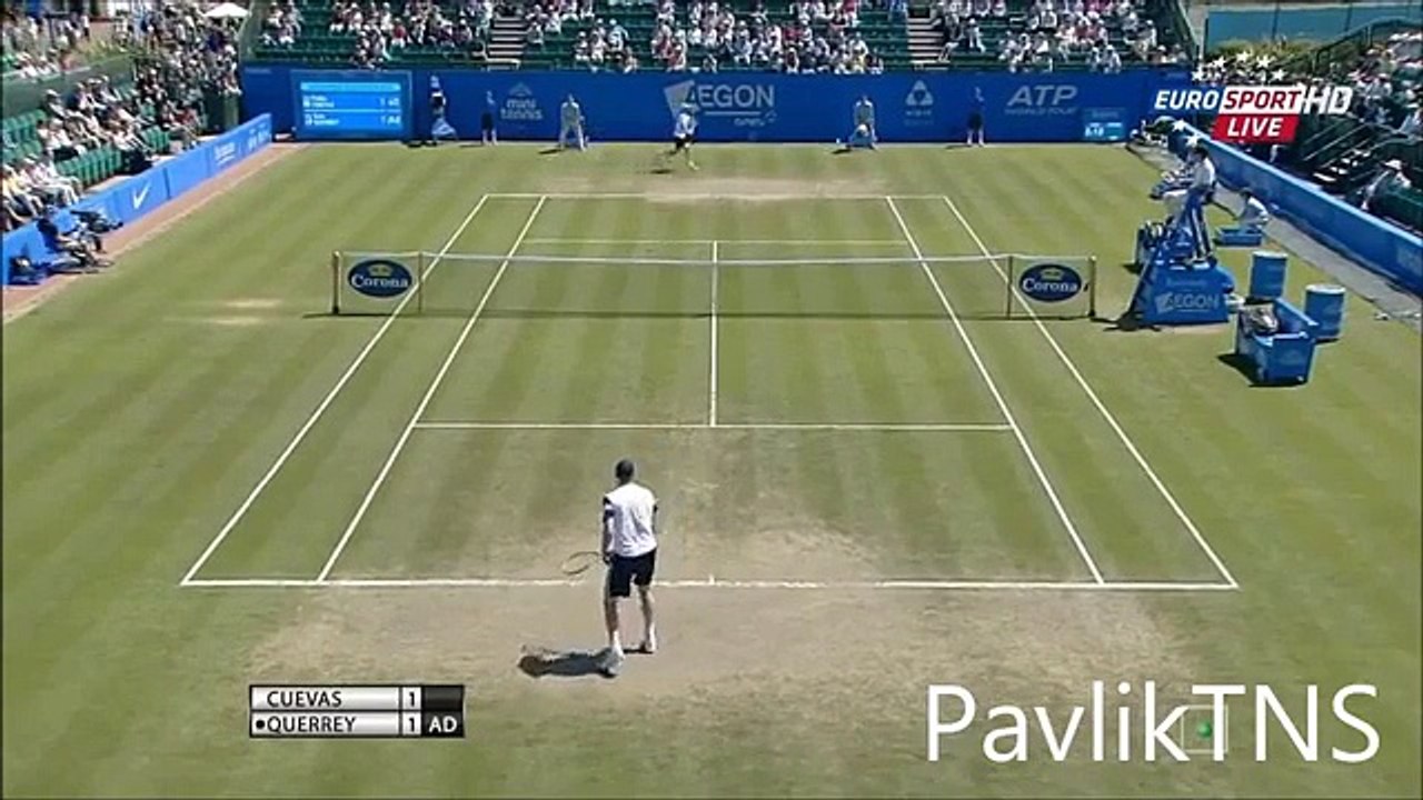 Pablo Cuevas vs Sam Querrey - Nottingham 2015 Highlights