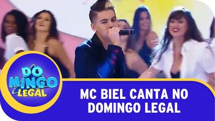 MC Biel canta no Domingo Legal