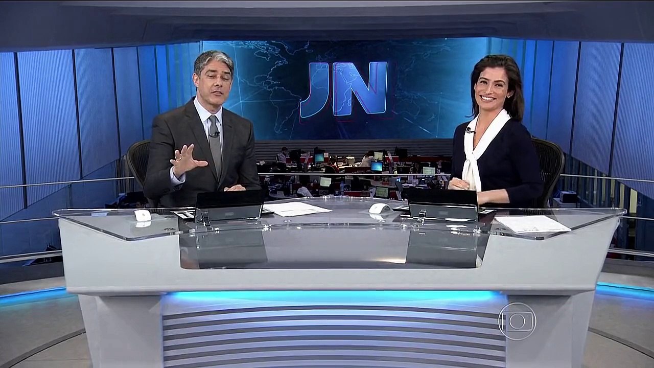 [HD] Encerramento "Jornal Nacional" com novo cenário dia (27/04/2015)