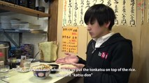 Tonkatsu the Japanese famous pork food in Yurakucho Akebono あけぼの Unexpected Tokyo #56-5