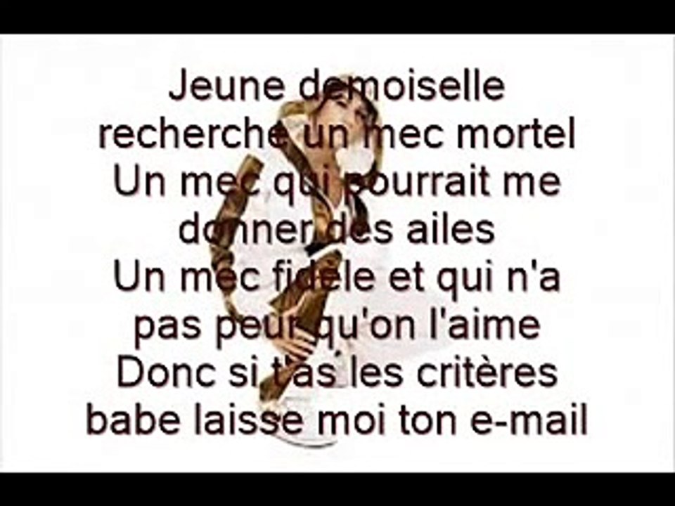 Diam's Jeune demoiselle paroles