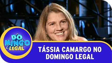 Tássia Camargo no Domingo Legal