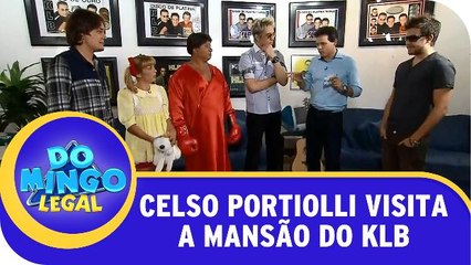 Celso Portiolli visita a mansão do KLB