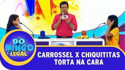 Chiquititas e Carrossel se enfrentam no Torta Na Cara