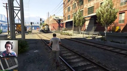 GTA 5 Train Crashes And Derailes! (Funny moments)