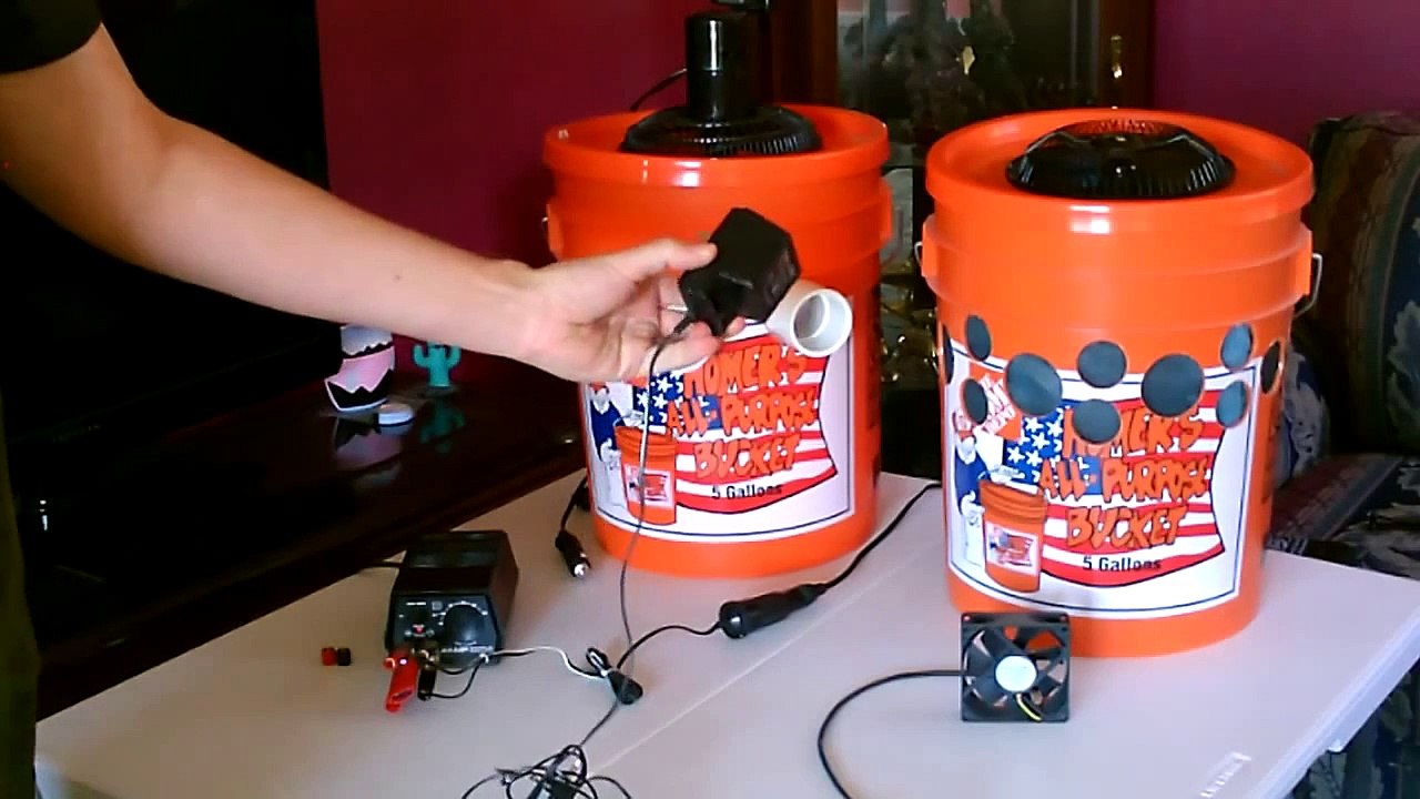 The DIY Air Coolers "AC&Evap." powered using AC/wall current (w/AC to DC Power Supply Overview)
