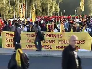 Protests Follow Australian Leg of Olympic Torch Relay