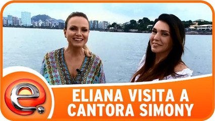 Eliana visita a cantora Simony