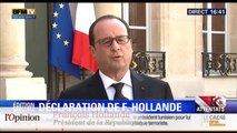 Terrorisme : François Hollande appelle les Français à l'unité