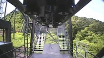 Diavlo Japanese Batman B&M Inverted Roller Coaster Front Seat POV Onride Central Park Japan