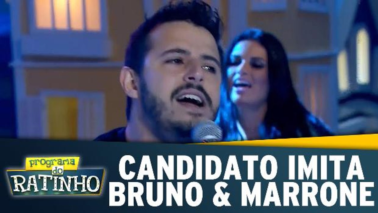 Candidato imita Bruno & Marrone e vai bem