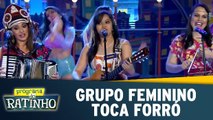 Grupo só de mulheres toca um bom forró no palco