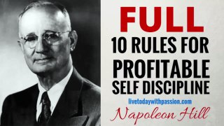 [FULL] Napoleon Hill - 10 Rules for Profitable Self Discipline