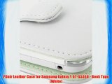 PDair Leather Case for Samsung Galaxy Y GT-S5360 - Book Type (White)