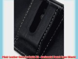 PDair Leather Case for Nokia N8 - Horizontal Pouch Type (Black)