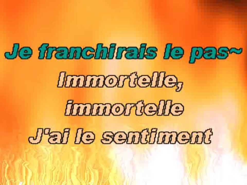 KARAOKE LARA FABIAN - Immortelle