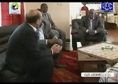 MARZOUKI president  de la Tunisie rend visite à la veuve Lumumba à Kinshasa