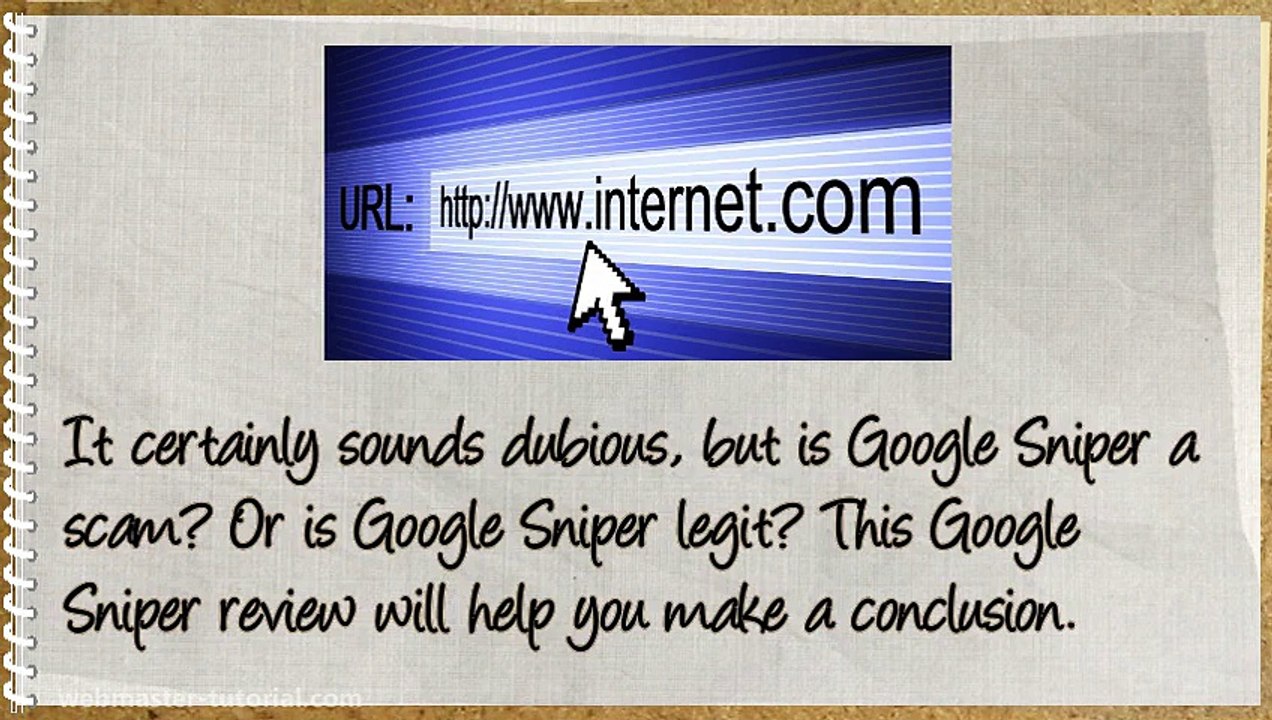 Google sniper scam.