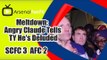 Meltdown: Angry Claude Tells TY He's Deluded -  Stoke City 3  Arsenal 2