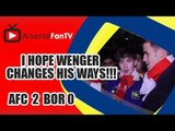 I Hope Wenger Changes His Ways!!! | Arsenal 2 Borussia Dortmund 0