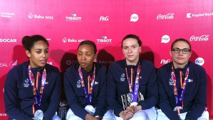 Equipe de France de fleuret - médaille d'argent par équipe
