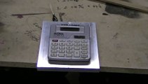Calculator Cremated by 12000 Volts !!!