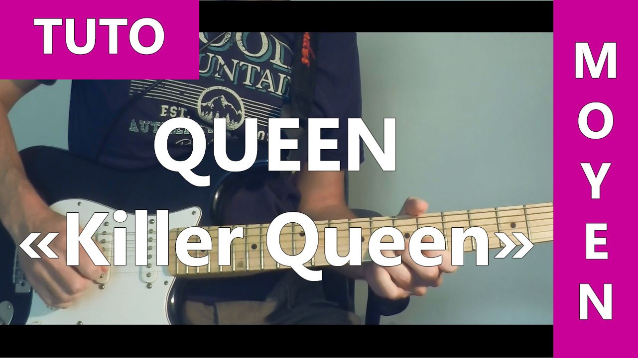 Queen - Killer Queen ( Solo ) - TUTO Guitare