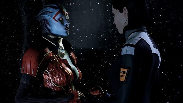 Mass Effect 2 - Romance - Samara Love Scene.