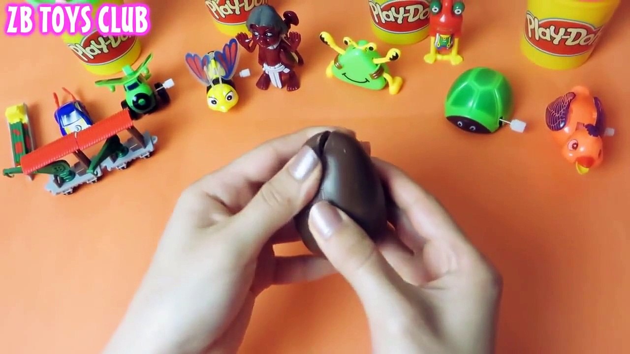 Play Doh Peppa Pig Kinder surprise eggs Mickey Mouse