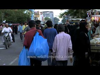 Bustling streets of Hyderabad