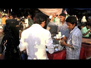 Kullad lassi being sold on the streets of Old Delhi