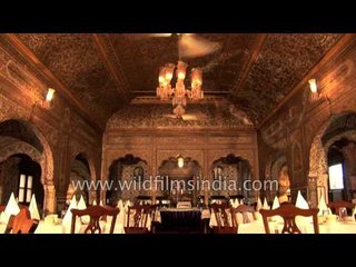 Dining area at the Samode Palace - Rajasthan