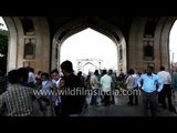 Tourist visits Char Minar, Hyderabad