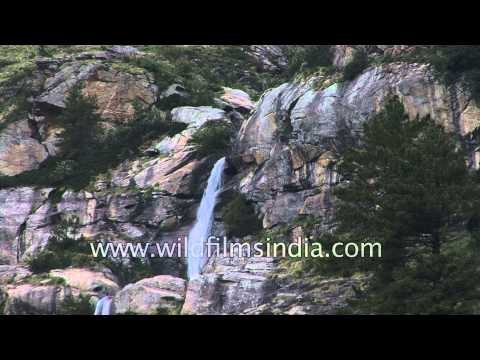 Waterfall enroute Lamkhaga trek