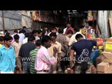 Crowded firecracker shops ahead of Diwali