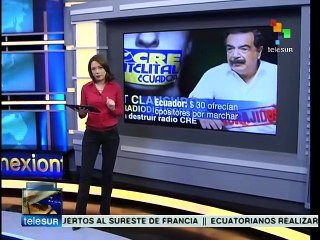 Derecha pagó a manifestantes para protestar contra Rafael Correa
