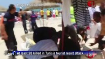 At least 28 dead in Tunisia tourist resort attack