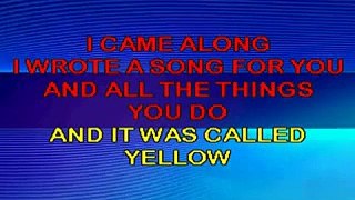 Coldplay Yellow Karaoke
