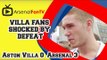 Villa Fans Shocked By Defeat - Aston Villa 0 Arsenal 3