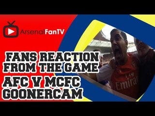 Gooner Cam: Arsenal 2 Man City 2 (Fans At the Clock End)