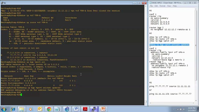 13-RIP PE to CE Routing Sessions