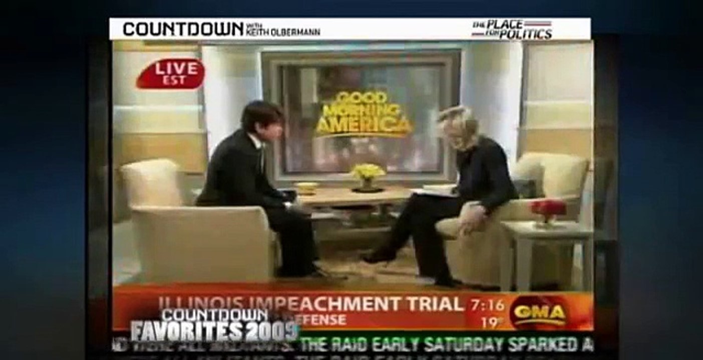 Conan O'Brien Colbert David Letterman Jay leno Jimmy Kimmel Live The View  Gov. Rod Blagojevich